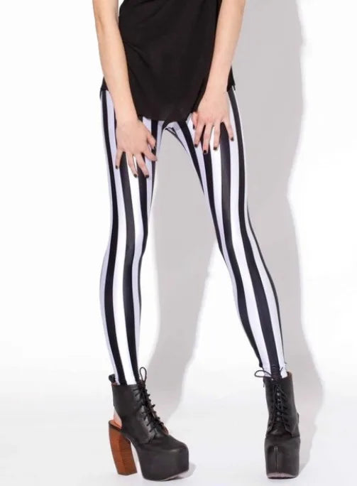 Women's New Sexy Slim High Waist, Stripe, Rainbow, Plus An Assortment Of Other Prints Fitness Fashion Leggings Pants Great For Christmas Gift