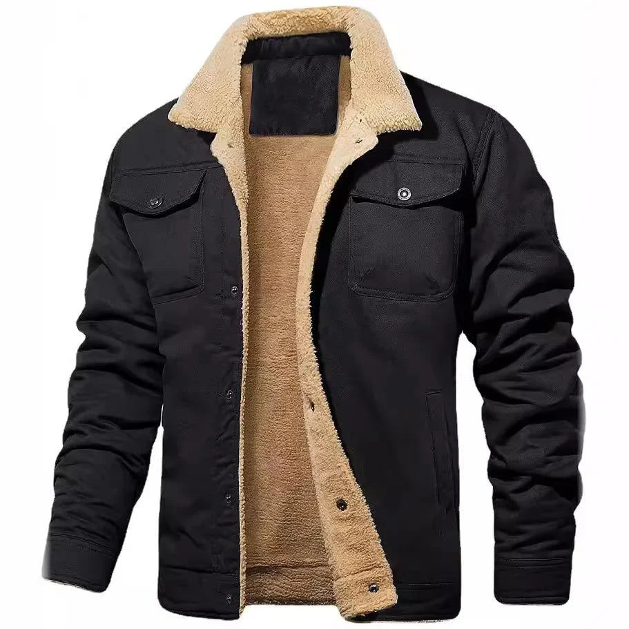 This Seasons Comfortable Men's Casual Fleece Lined Cotton Workwear Autumn Winter Jacket...