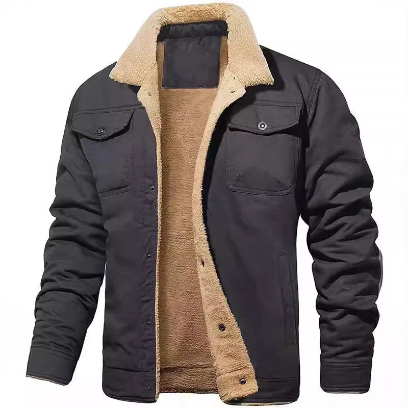 This Seasons Comfortable Men's Casual Fleece Lined Cotton Workwear Autumn Winter Jacket...