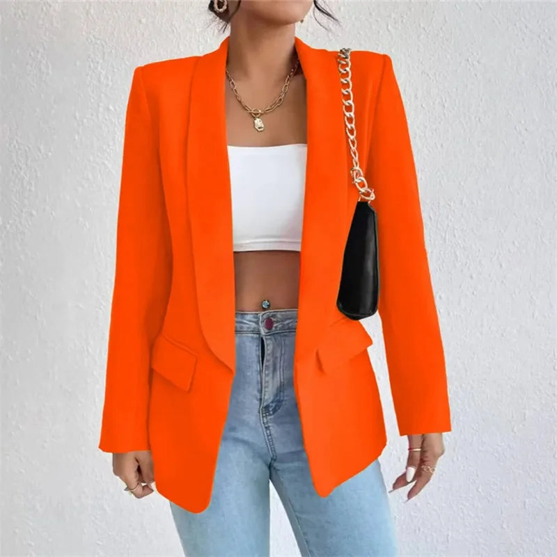 Women's Casual Cardigan Autumn Winter Topcoat Lapel Blazer Overcoat Jacket.............................................