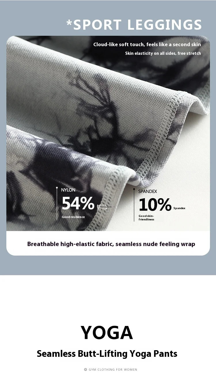 Women's Sexy Skinny Stretch Butt Lifting High Waist Seamless Hollow Out Tie Dye Yoga, Gym Leggings...