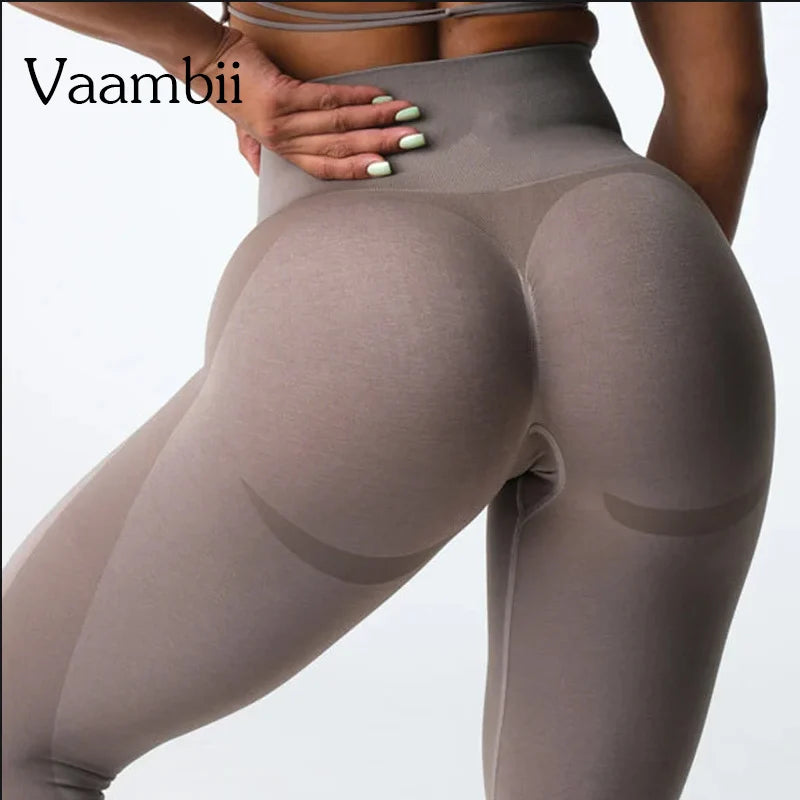 Women's Gym Workout Seamless Sport Tights Scrunch Butt Yoga Active Wear Leggings...