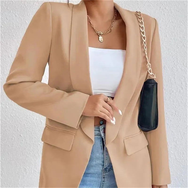 Women's Casual Cardigan Autumn Winter Topcoat Lapel Blazer Overcoat Jacket.............................................