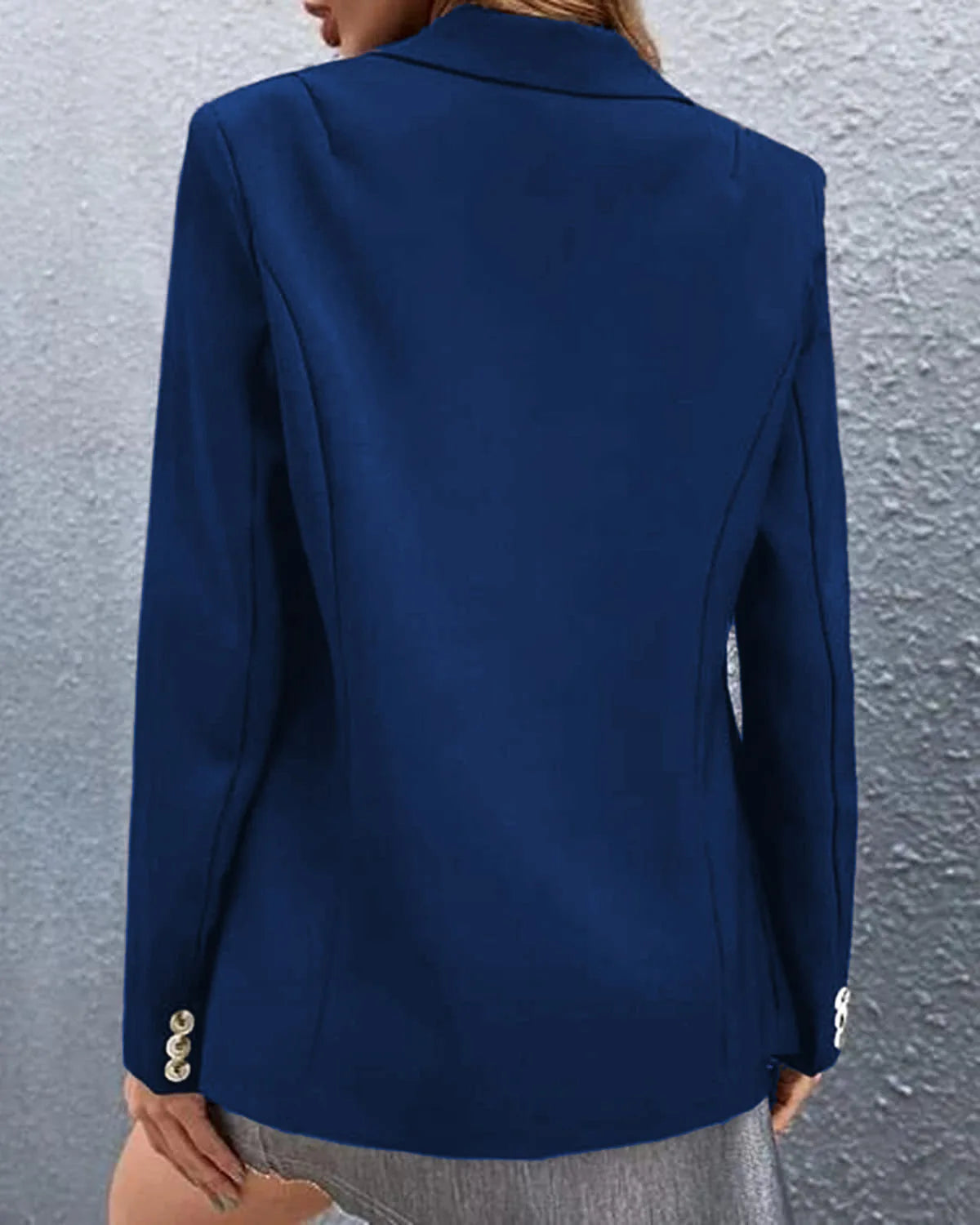 Women's Spring Long Sleeve Solid Colors One-button Simple Casual Basic Office Blazer Jackets...