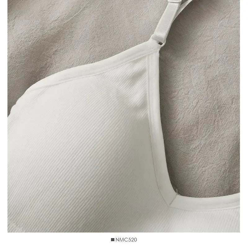 Womens Tops Sexy Tank Top Women Built in Bra Solid Color Camis for Women Crop Top Off Shoulder Sleeveless Camisole 2024 New