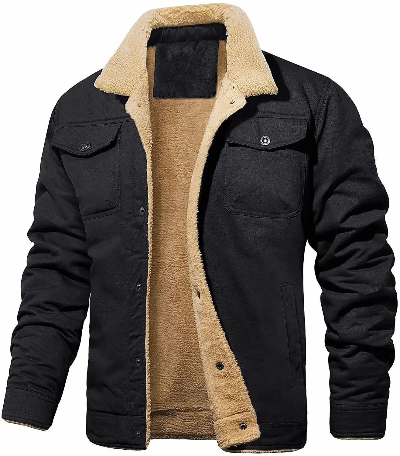 This Seasons Comfortable Men's Casual Fleece Lined Cotton Workwear Autumn Winter Jacket...
