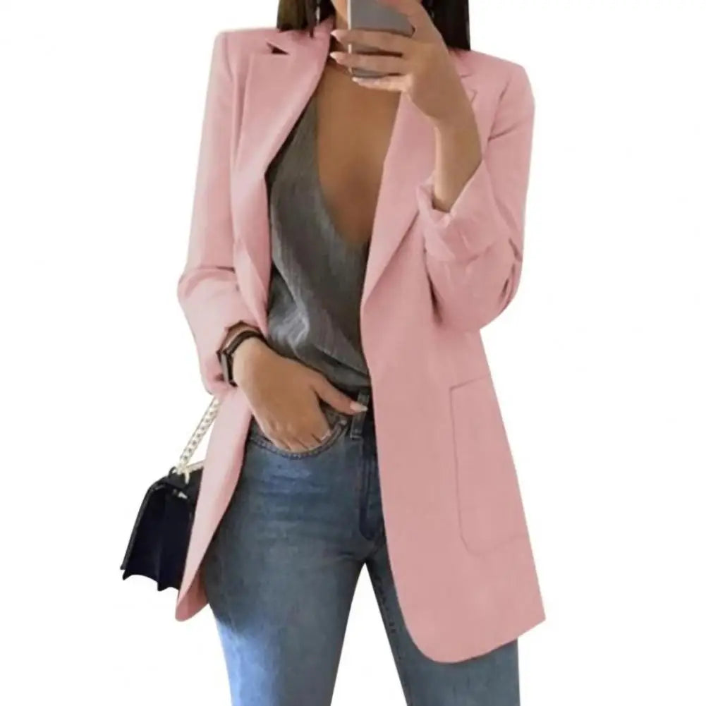 European And American Women's Cardigan Slim Fit Casual Fashion, Ladies Jacket Blazer Coat...