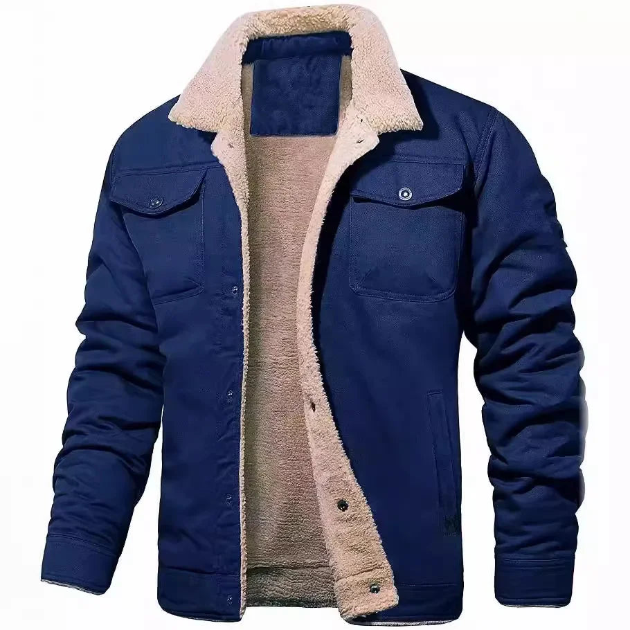 This Seasons Comfortable Men's Casual Fleece Lined Cotton Workwear Autumn Winter Jacket...