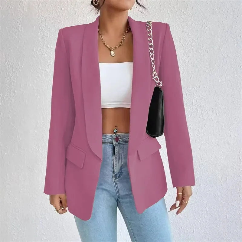 Women's Casual Cardigan Autumn Winter Topcoat Lapel Blazer Overcoat Jacket.............................................