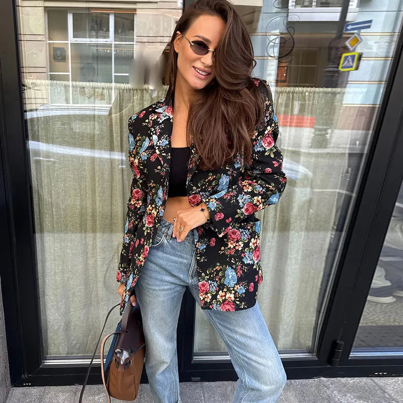 New Women's Elegant Chic Urban Lapel Casual Long Sleeve, Pockets, Turn-down Collar, Belt, Autumn Blazers Coat...