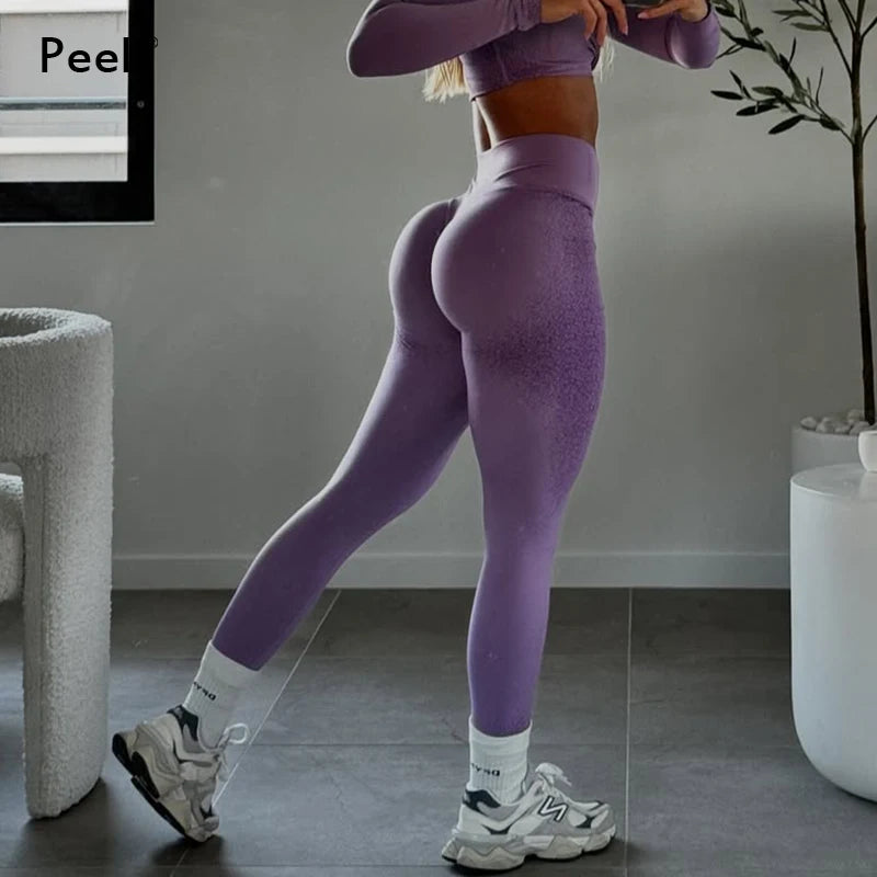 Women's Sexy High Waist Seamless Scrunch Butt Yoga, Gym Workout Leggings...