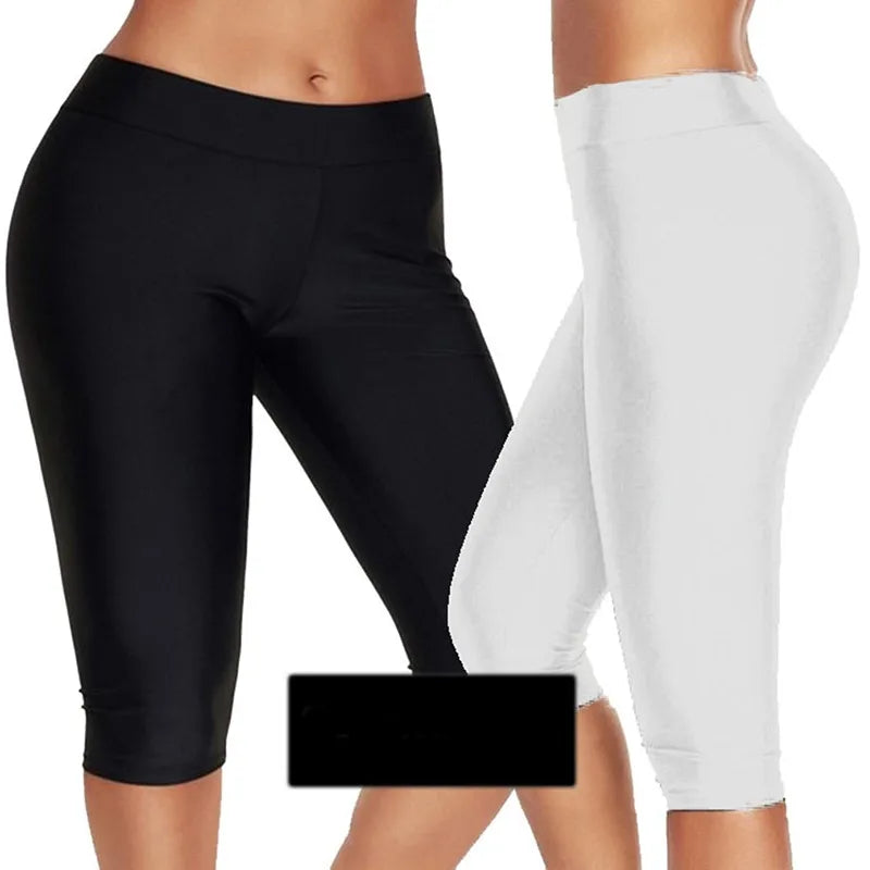 Women's High Waist Push Up  Crop Wide Waistband Fitness Workout Jogging Cycling Short Leggings...