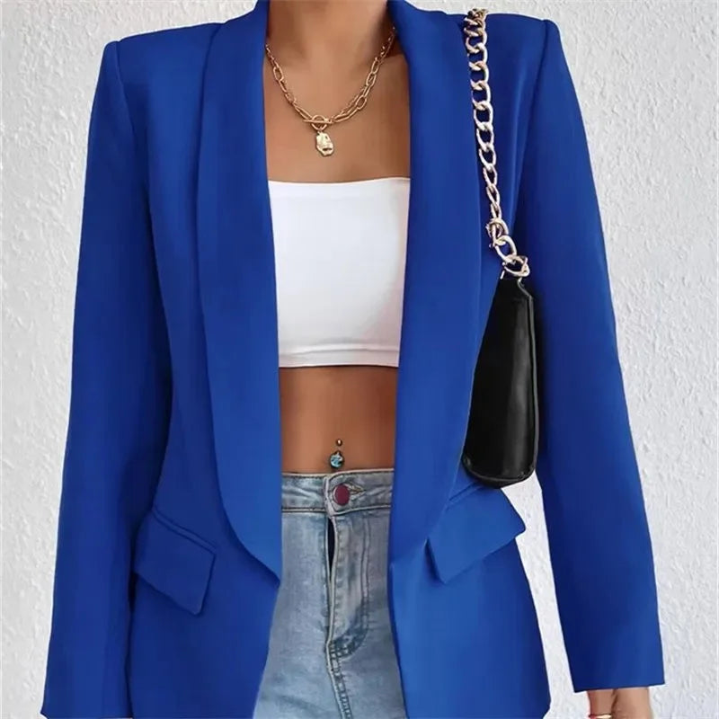 Women's Casual Cardigan Autumn Winter Topcoat Lapel Blazer Overcoat Jacket.............................................