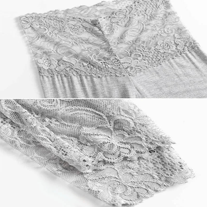 Women's High Lace Waist Spring Autumn Solid Color Sexy  Push Up, Slim Thin Leggings...