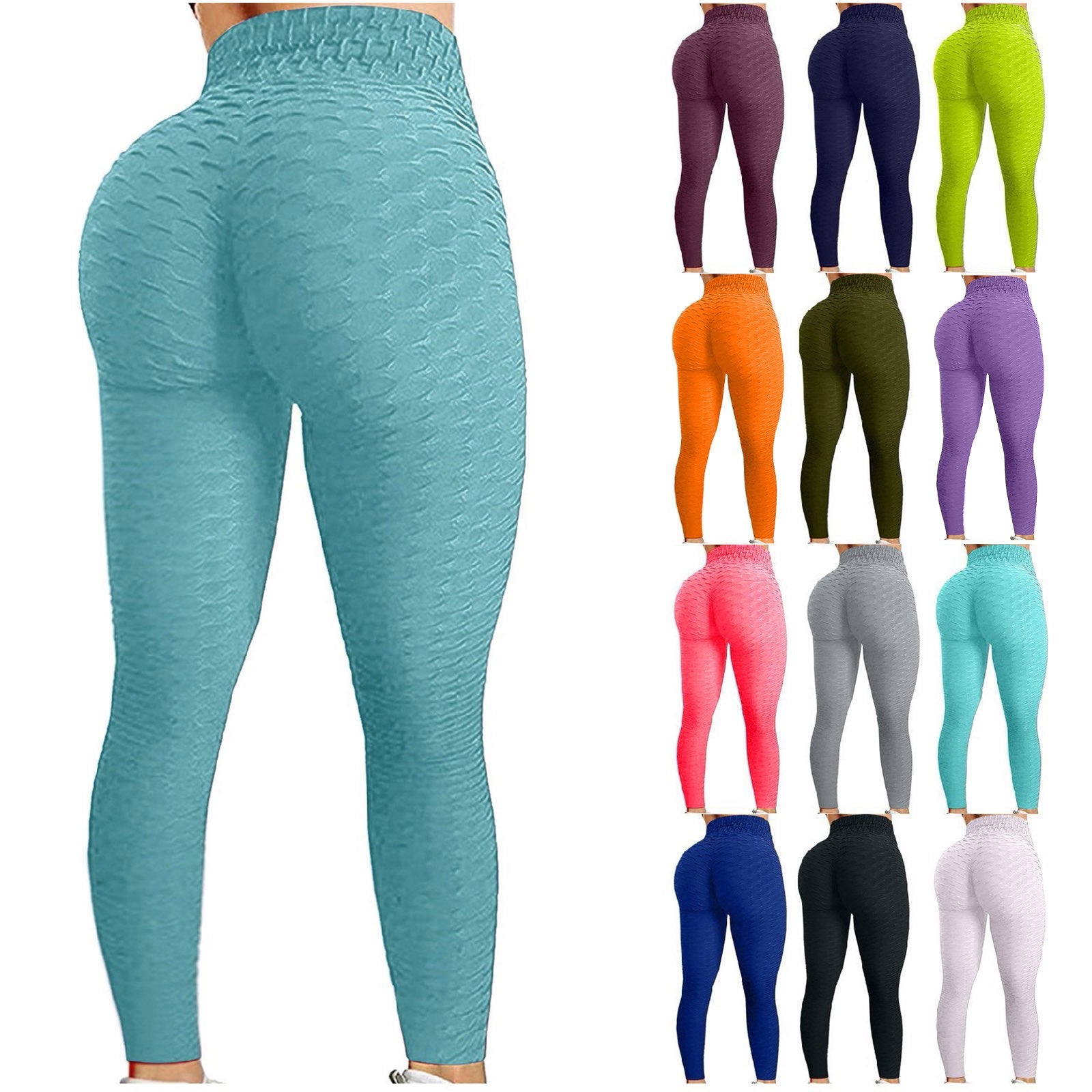 Women's Fitness, Running, High Waist Slim, Push Up Quick Drying Workout, Yoga Leggings...