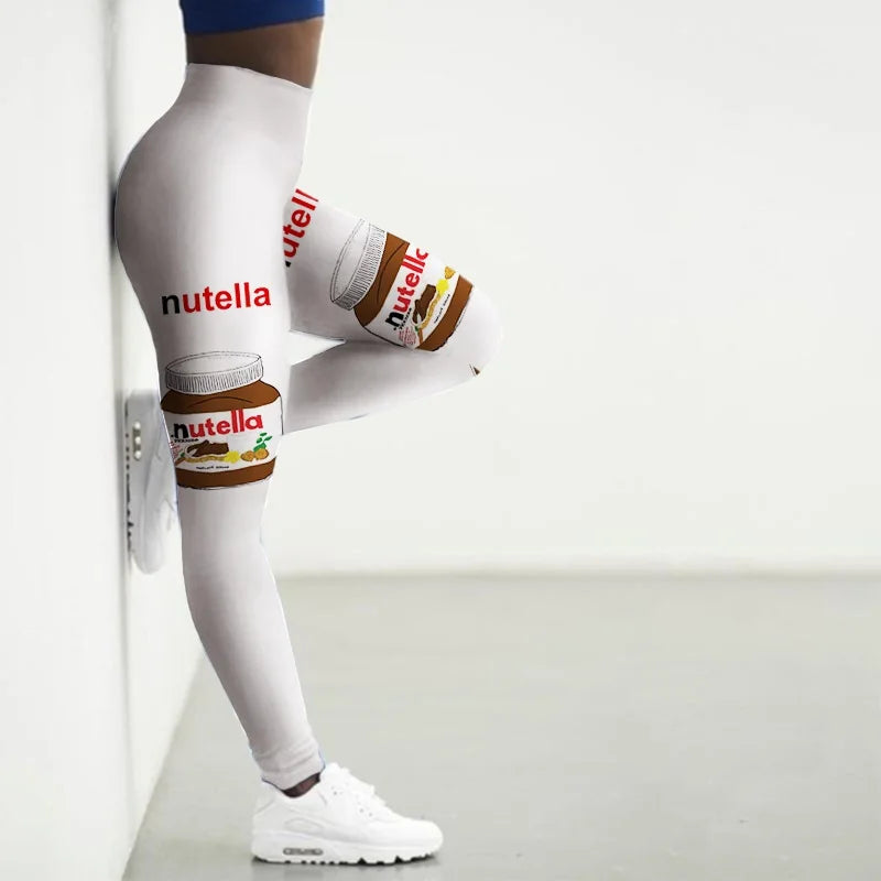 Women's Sexy Seamless 3D Snacks Printed, Gym, Yoga, Sport Leggings...