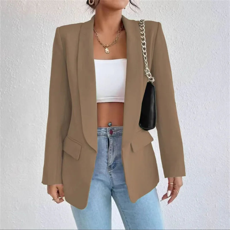 Women's Casual Cardigan Autumn Winter Topcoat Lapel Blazer Overcoat Jacket.............................................