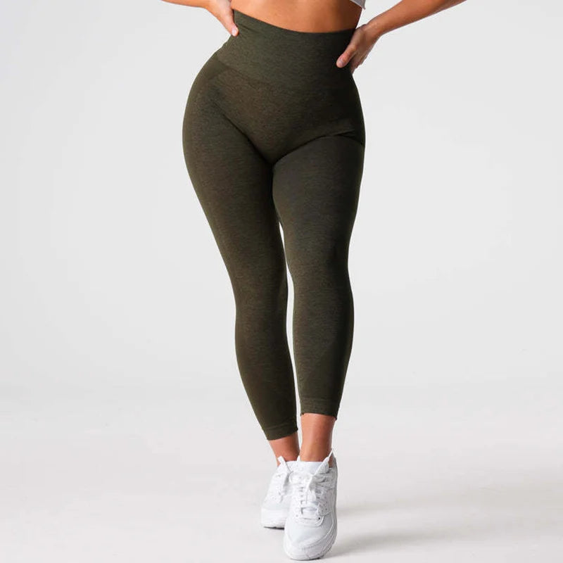 Women's Gym Workout Seamless Sport Tights Scrunch Butt Yoga Active Wear Leggings...