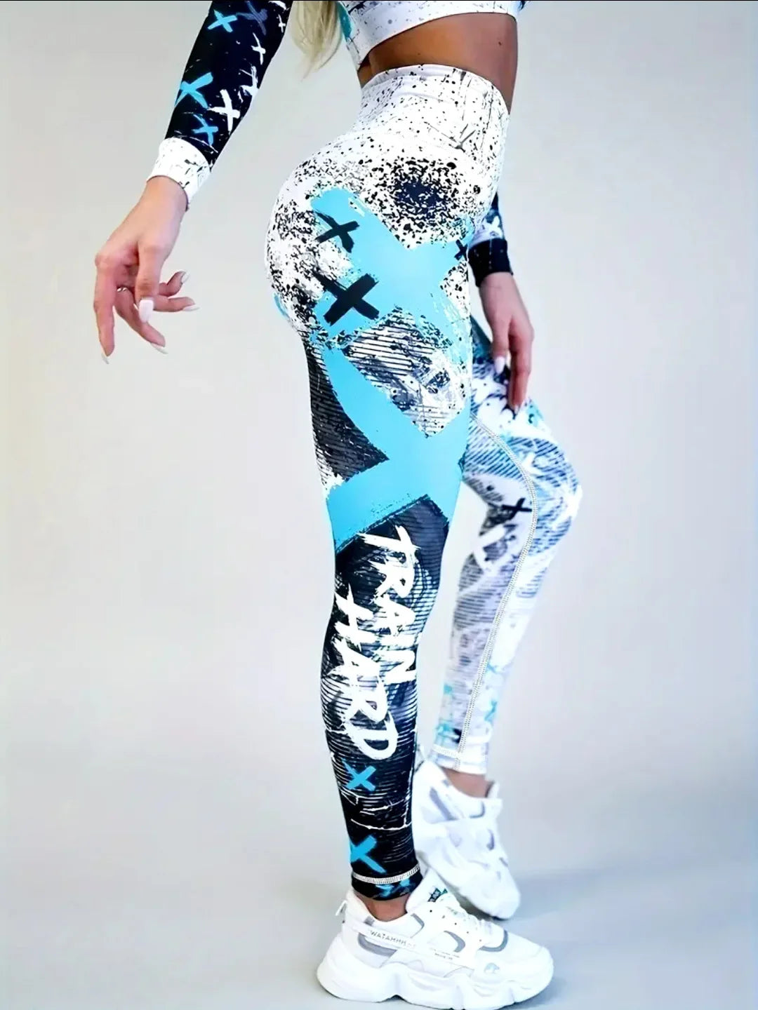 Women's Hip Hop Style High Waist Elastic, Daily Running, Dancing, Comfortable Yoga, Street Cool Leggings...