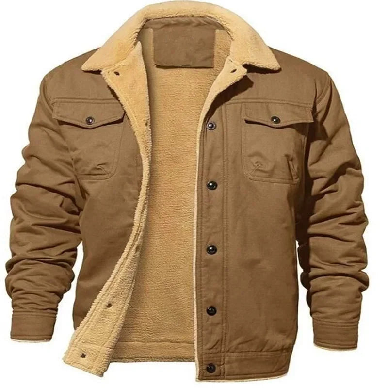 This Seasons Comfortable Men's Casual Fleece Lined Cotton Workwear Autumn Winter Jacket...