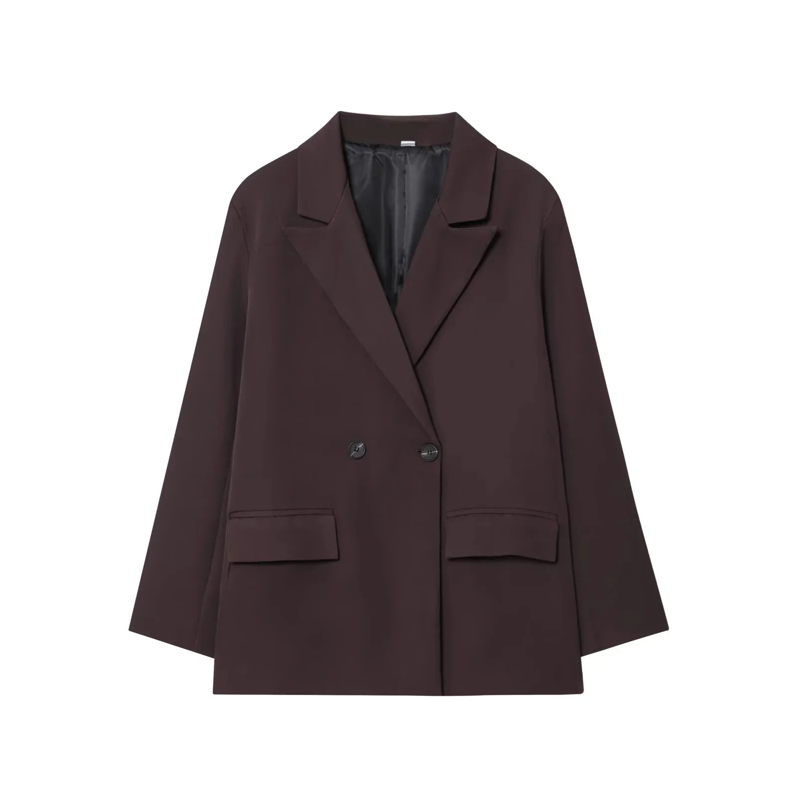 Women's Elegant Fall, Spring, Autumn Double-breasted, Lapels, Commuter Blazer Jacket Coat...