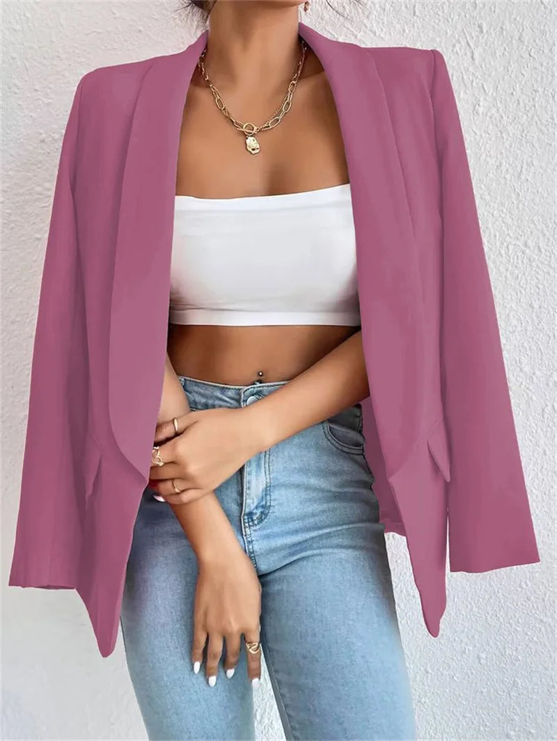 Women's Casual Cardigan Autumn Winter Topcoat Lapel Blazer Overcoat Jacket.............................................