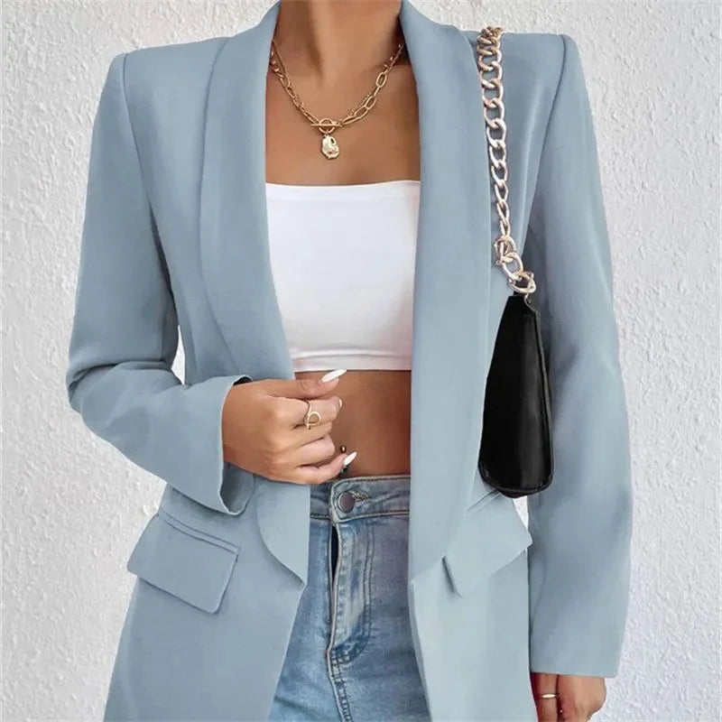 Women's Casual Cardigan Autumn Winter Topcoat Lapel Blazer Overcoat Jacket.............................................