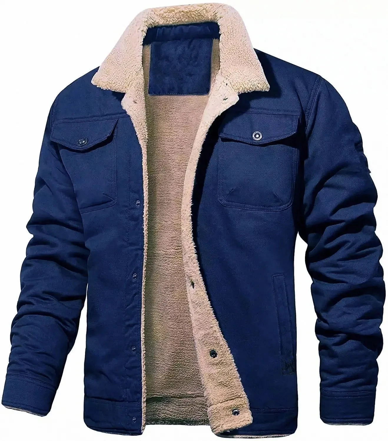 This Seasons Comfortable Men's Casual Fleece Lined Cotton Workwear Autumn Winter Jacket...
