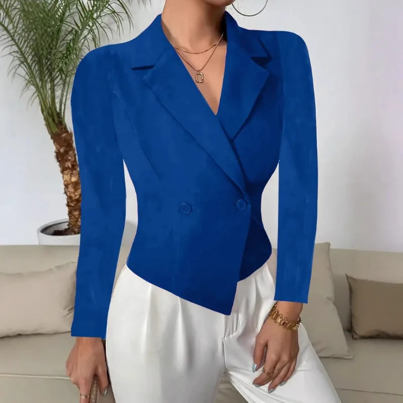 Women's  Solid Colors Designer Tops, Leisure Urban Commuting Niche Style Spring Autumn Suit Jacket...